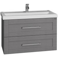 Тумба под раковину СанТа Венера 80 221024 подвесная Дуб серый — фото 1, Тумбы под раковину