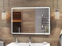 Зеркало Vigo Geometry Comfort 100 z.GEO.100.Comfort с подсветкой с сенсорным выключателем — фото 3, Зеркала в ванную комнату