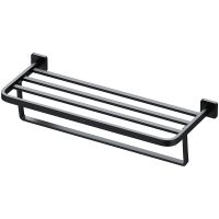 Полка для полотенец AM.PM Func A8F37722 Черная матовая — фото 1, Полки для полотенец