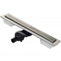 Душевой лоток Berges C1 Brise 800 090133 с решеткой Хром матовый — фото 1, Душевые лотки