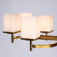 Люстра Divinare Fawaris 4504/17 LM-8 Белая Латунь — фото 4, Люстры