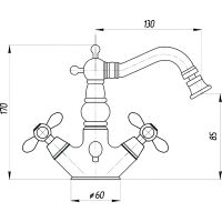 Смеситель для биде Migliore Princeton Plus ML.PRP-8044.CR Хром — фото 2, Смесители