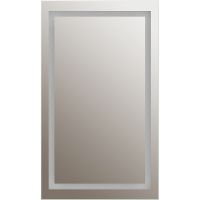 Зеркальный шкаф Silver Mirrors Hamburg White 46 LED-00002670 с подсветкой Белый с механическим выключателем — фото 2, Мебель для ванной