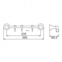 Товар: Вешалка для полотенец Frap F35 F3515-3 Хром - фото 6 Вешалка для полотенец Frap F35 F3515-3 Хром — фото 6, Крючки для полотенец