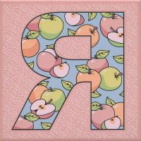 Керамический декор Kerama Marazzi Сад-огород Яблоко HGD\A563\5184 20х20 см — фото 1, Керамическая плитка