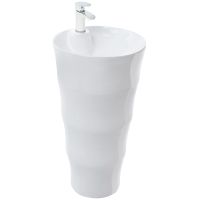 Раковина WeltWasser Leerbach 4242 GL-WT 42 10000005493 Белый глянец — фото 1, Раковины напольные