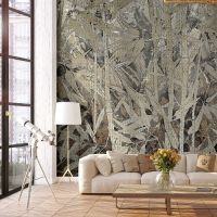 Обои Zambaiti Parati Lamborghini II 90025 Винил на флизелине (0,7*10,05) Бежевый/Зеленый, Листья — фото 2, Обои для стен