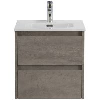 Тумба под раковину BelBagno Kraft 50 KRAFT-500-2C-SO-CG подвесная Cemento Grigio — фото 1, Тумбы под раковину