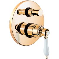 Смеситель для душа Cezares Aphrodite APHRODITE-VDIM2-03/24-Bi Золото 24 карат — фото 1, Смеситель для душа