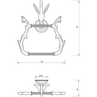Полотенцедержатель Migliore Luxor 26227 Золото — фото 4, Полотенцедержатели