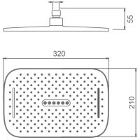 Верхний душ Splenka S451.53 Хром — фото 3, Верхние души