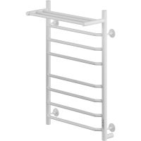 Электрический полотенцесушитель Ника Way-3 80/50 U с полкой Белый матовый — фото 1, Электрические полотенцесушители