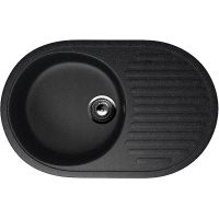 Кухонная мойка Ulgran Classic U-107-308 Черная — фото 1, Кухонные мойки