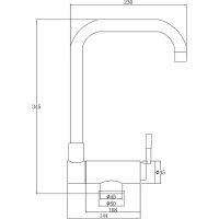 Смеситель для кухни ZorG Steel Hammer Нержавеющая сталь арт-SH 5197 INOX — фото 2, Смесители для кухни