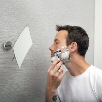 Косметическое зеркало WasserKRAFT K-1001 с увеличением Хром — фото 3, Косметические зеркала