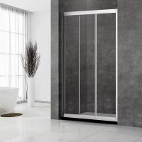 Душевая дверь Veconi Vianno VN-31 100 VN31-100-01-C5 профиль Хром стекло прозрачное — фото 1, Раздвижные душевые двери