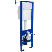 Инсталляция Berges Atom 410 040333 для унитаза с Белой клавишей смыва — фото 1, Инсталляции для унитазов