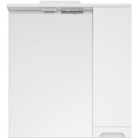 Зеркало со шкафом Corozo Лея 65/С SD-00001508 с подсветкой Белое с механический выключателем — фото 1, Зеркальные шкафы в ванную