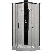 Душевая кабина Black&White Galaxy G8701 90x90 8701900 с гидромассажем — фото 1, Душевые кабины