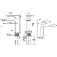 Смеситель для раковины Allen Brau Infinity 5.21001-31 Черный матовый — фото 19, Смесители для раковины