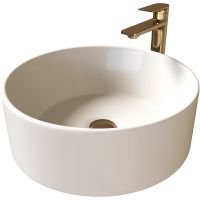 Раковина-чаша Grossman 40 GR-3013BEM Бежевая матовая — фото 7, Раковины накладные