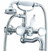 Смеситель для ванны Boheme Brillante Presente 353 Хром — фото 1, Смесители