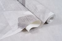 Обои Артекс Рандеву 10721-01 Винил на флизелине (1,06*10,05) Серый, Геометрия — фото 3, Обои для стен