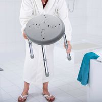 Товар: Табурет в ванную Ridder Go А170117 Серый - фото 2 Табурет в ванную Ridder Go А170117 Серый — фото 2, Сиденья