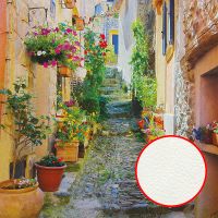 Фреска Ortograf Городской пейзаж 0729 Фактура флок FLK Флизелин (2*2) Бежевый/Разноцветный, Город/Пейзаж/Цветы — фото 1, Фрески