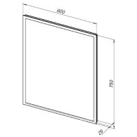 Товар: Зеркало Aquanet Оптима 60 288963 с подсветкой с сенсорным выключателем - фото 7 Зеркало Aquanet Оптима 60 288963 с подсветкой с сенсорным выключателем — фото 7, Зеркала в ванную комнату