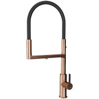 Смеситель для кухни Paulmark Tornado To213402-BC Брашированная медь — фото 1, Смесители для кухни