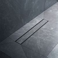 Душевой лоток AM.PM PrimeFlow 50 с Черной матовой решеткой / под плитку Tile арт-W02SC-U11-050-04BM — фото 10, Душевые лотки