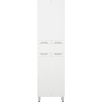 Шкаф пенал Corozo Лея 50 Z1 SD-00000001 Белый — фото 1, Пеналы для ванной комнаты