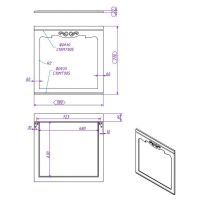 Зеркало Creto Viva 80 13-80W White — фото 4, Мебель для ванной