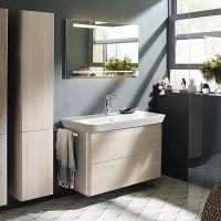 Тумба с раковиной Burgbad Iveo 100 SFEN100F2835G0161C0001*1 подвесная Дуб меринос — фото 4, Мебель для ванной