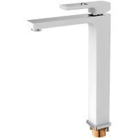 Смеситель для раковины Gappo G17-8 G1017-2 Белый Хром — фото 1, Смесители для раковины