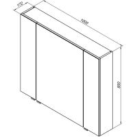 Зеркальный шкаф Aquanet Алвита 100 R 235344 Белый — фото 3, Зеркальные шкафы в ванную