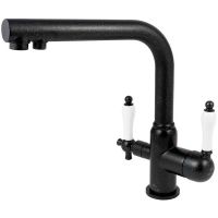 Смеситель для кухни Kaiser Vincent 31144-2 Черный мрамор — фото 1, Смесители