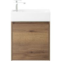 Тумба под раковину BelBagno Kraft Mini 50 L KRAFT MINI-500/260-1A-SO-RT-L подвесная Rovere Tabacco — фото 1, Тумбы под раковину