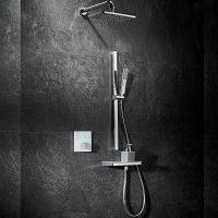 Душевая система Black&White Universe U7766 7766U с термостатом Хром — фото 1, Душевое оборудование. Душевая программа