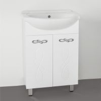 Тумба под раковину Style Line Венеция 55 Белая — фото 1, Тумбы под раковину