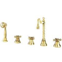 Смеситель на борт ванны Webert Armony AM730402065 Бронза — фото 1, Смесители на борт ванны