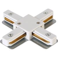 Соединитель X-образный Crystal Lux CLT 0.211 09 WH Белый — фото 1, Комплектующие для освещения