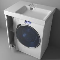 Тумба с раковиной Эстет Riga Luxe R 80 ФР-00009657 Белая — фото 1, Тумбы с раковиной