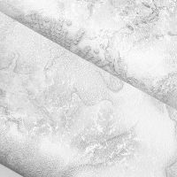 Обои Solo Disco E202000 Винил на флизелине (1,06*10) Белый/Серебряный, Мрамор — фото 3, Обои для стен