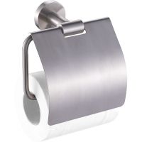 Держатель для туалетной бумаги Aquanet 4586 264909 с крышкой Хром — фото 1, Держатели туалетной бумаги