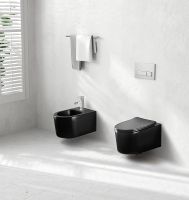 Унитаз Aquatek Мия AQ2004-MB подвесной Черный матовый с сиденьем Микролифт — фото 5, Подвесные унитазы