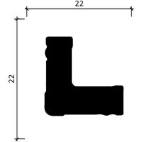 Уголок Decor-Dizayn 116SA 2000x22x22 мм — фото 5, Лепнина