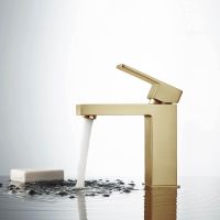 Смеситель для раковины Timo Selene 2061/17F Золото матовое — фото 3, Смесители