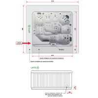Бассейн Gruppo Treesse Ibiza 275x228 PIBIX01BP с гидромассажем — фото 8, Бассейны